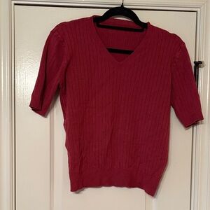Red V-Neck Sweater